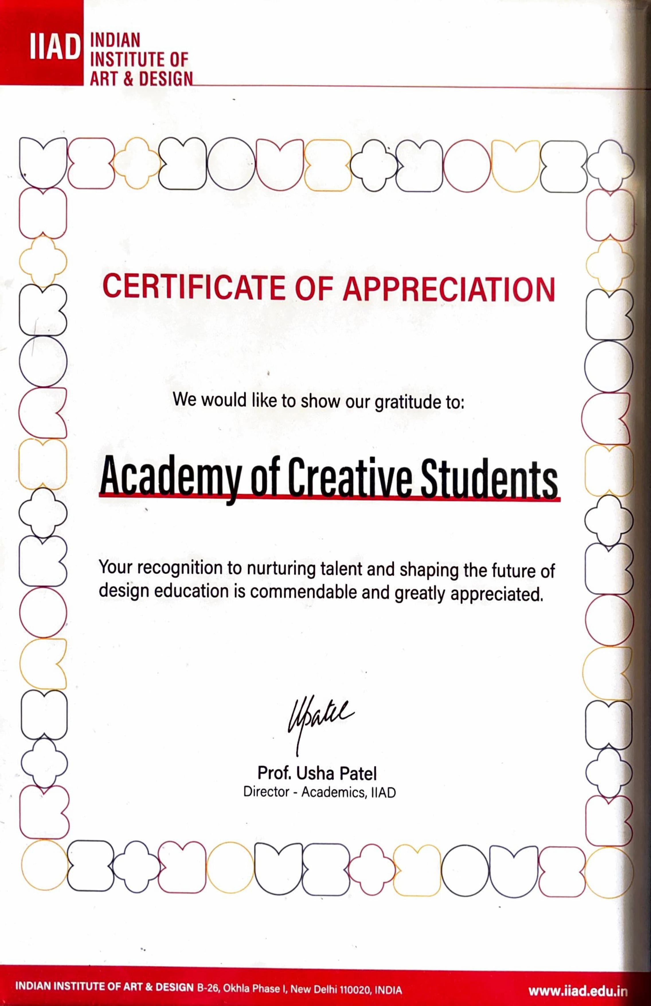 Excellence Award